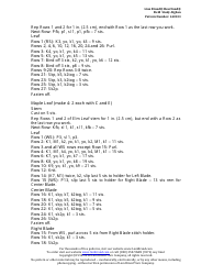 Field Study Afghan Knitting Pattern, Page 7