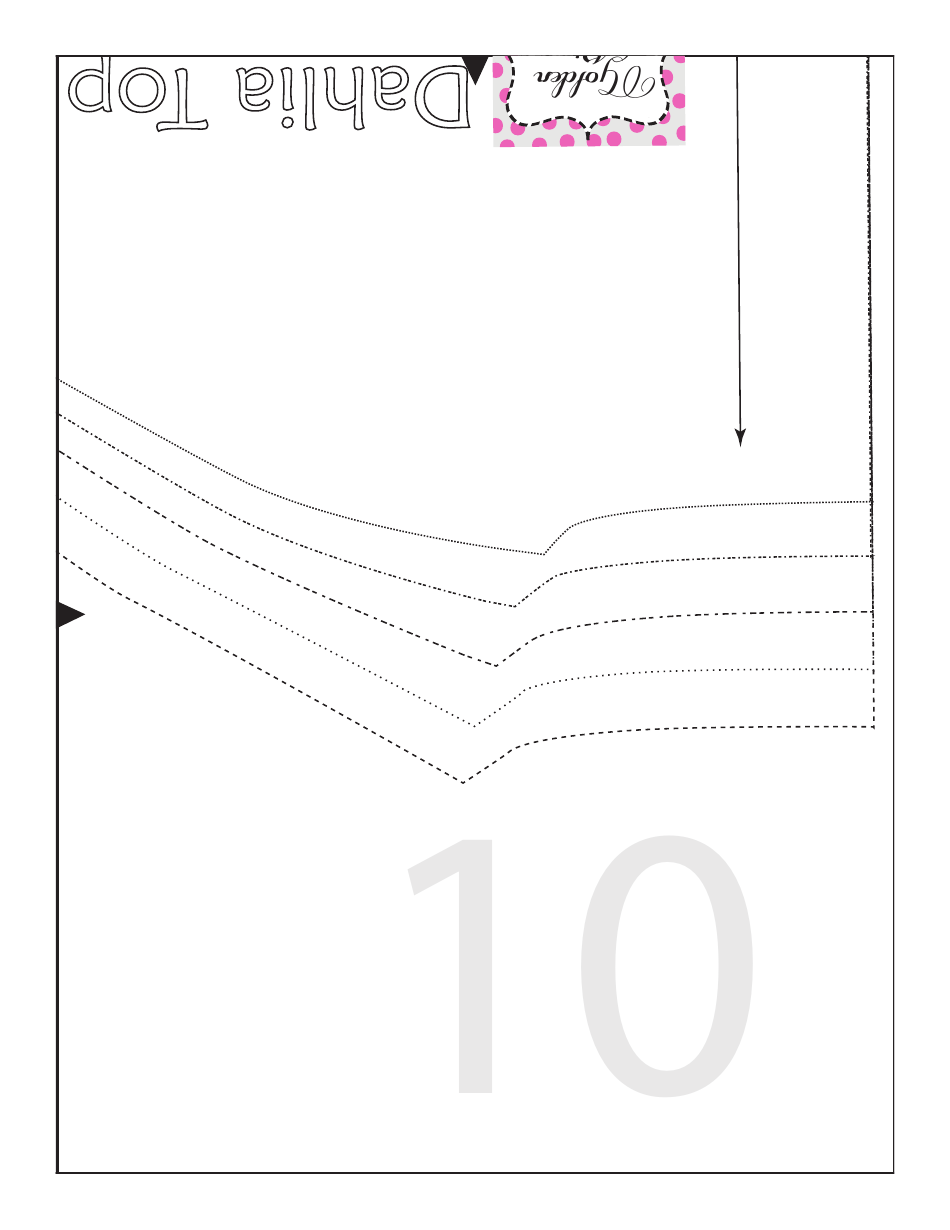 Dahlia Top Sewing Pattern Templates, Page 17