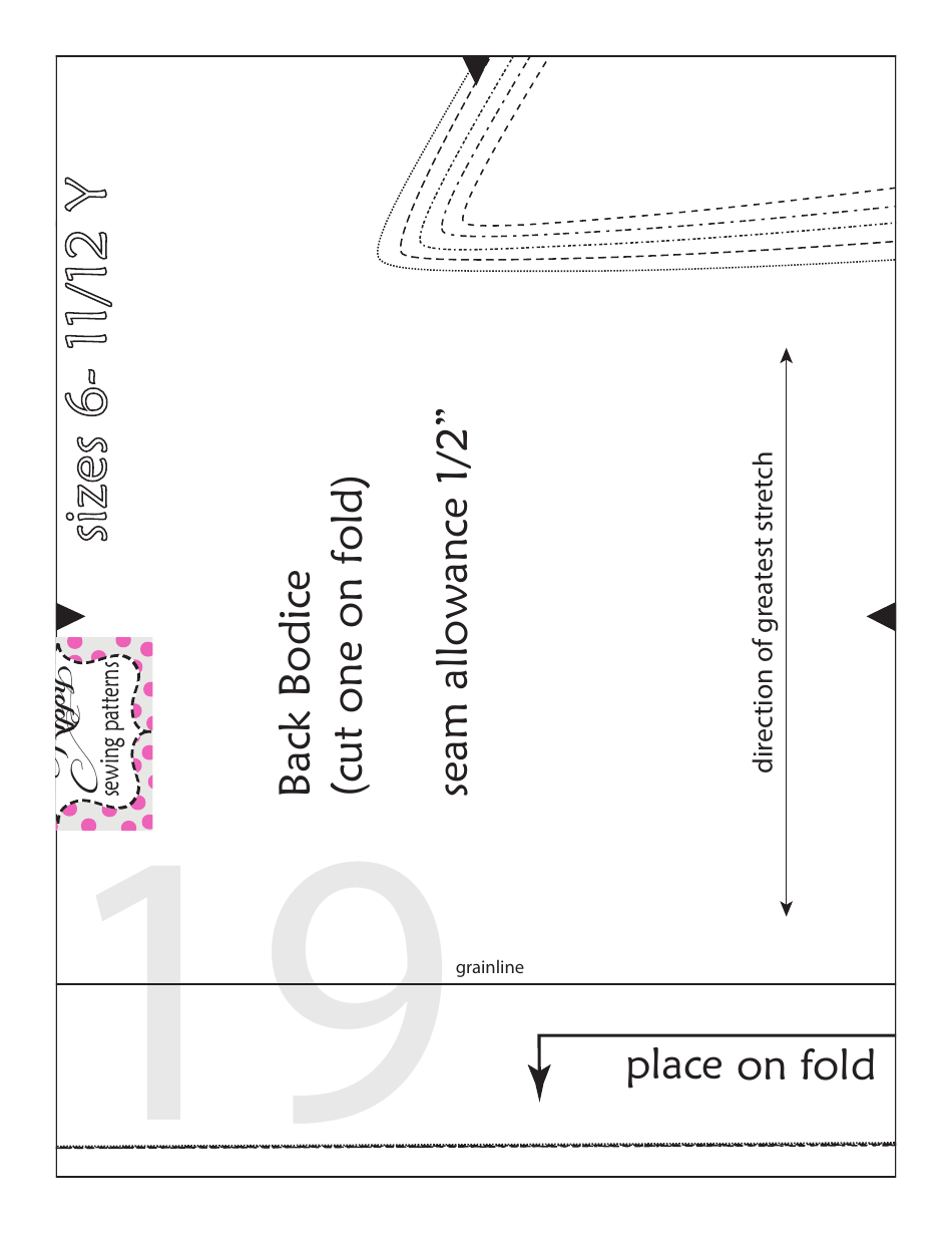 Dahlia Top Sewing Pattern Templates, Page 26