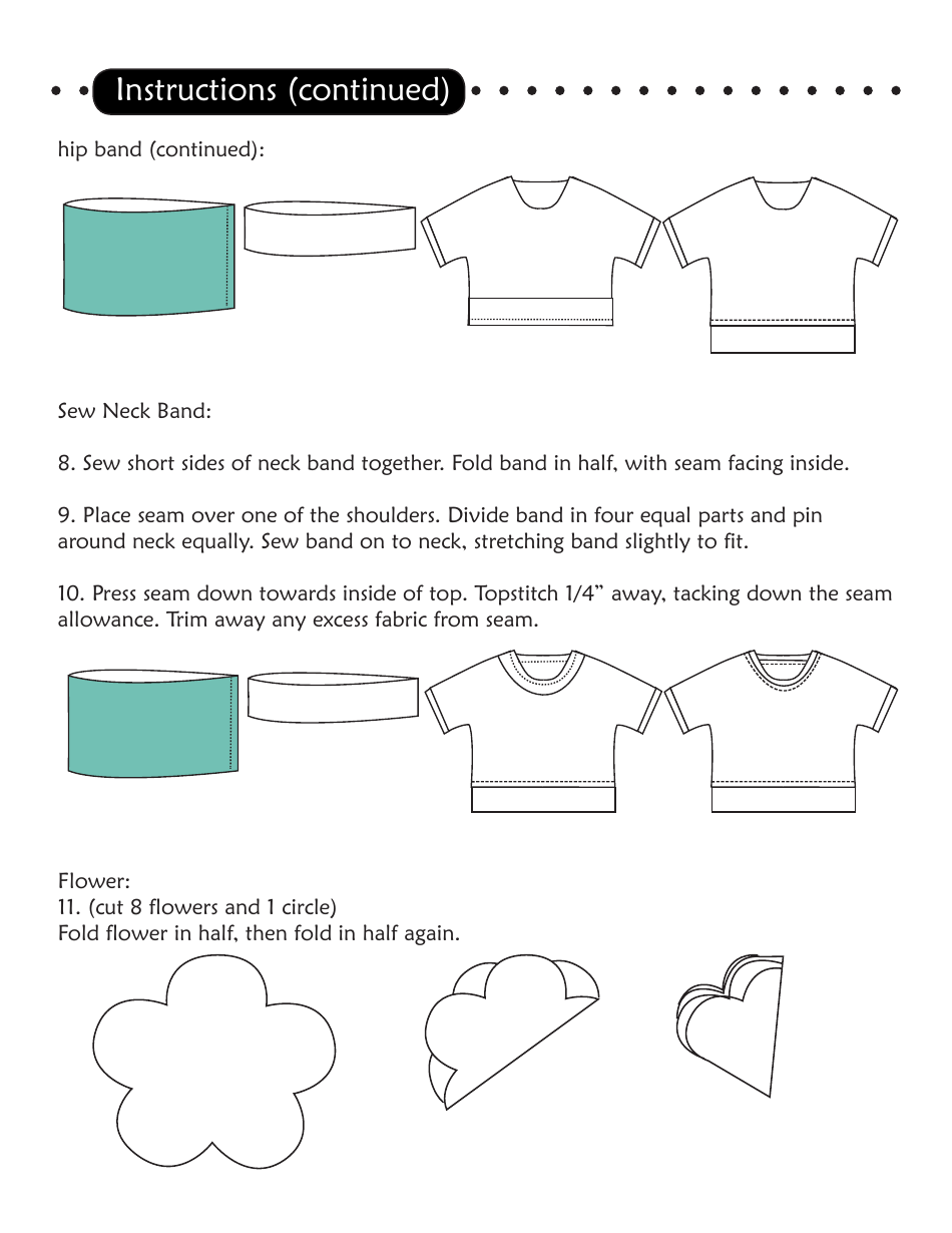 Dahlia Top Sewing Pattern Templates, Page 6