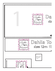 Dahlia Top Sewing Pattern Templates, Page 8