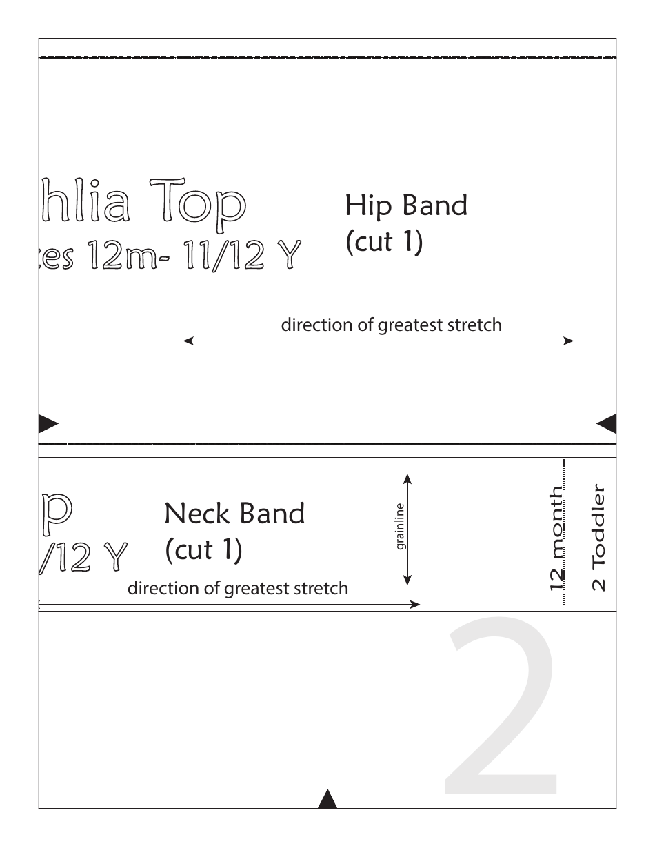 Dahlia Top Sewing Pattern Templates, Page 9