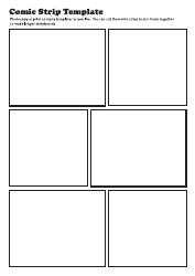 Document preview: 6 Panel Comic Strip Template