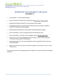 Sewer Fee Adjustment - Pool - City of Miami Beach, Florida, Page 3
