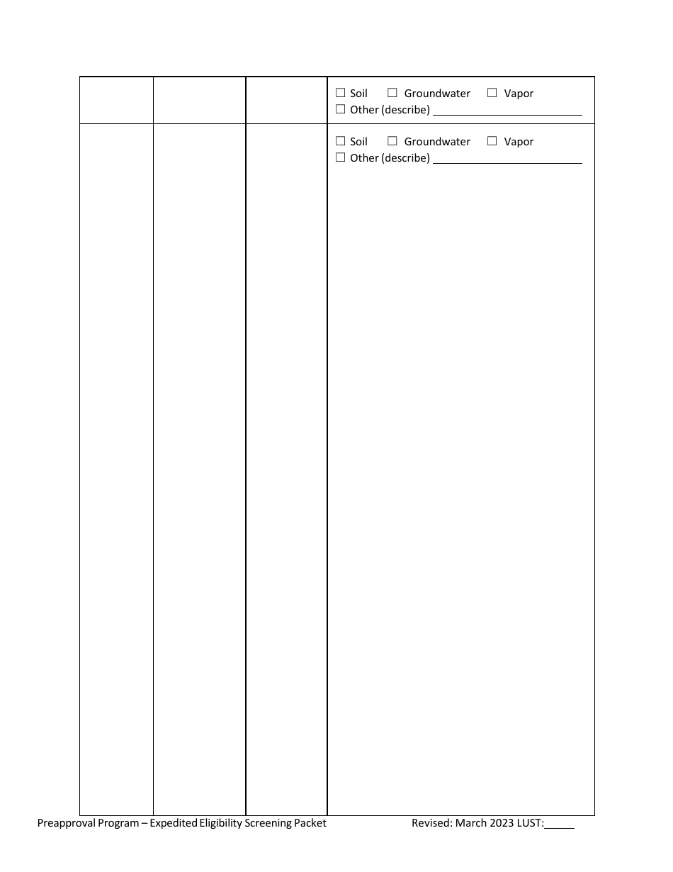 Ust Program Expedited Preapproval Application Under Arizona Revised Statutes (A.r.s.) 49-1051(K) - Arizona, Page 7