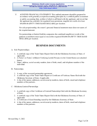 Oklahoma Small Lender License Application - Oklahoma, Page 3