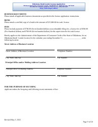 Oklahoma Small Lender License Application - Oklahoma, Page 9