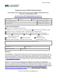 Document preview: Request for Access to Swift Statewide Systems - Minnesota