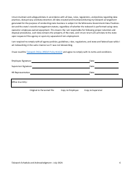 Telework Schedule and Acknowledgement - Minnesota, Page 6