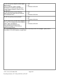 AFRL Form 4 Safety Planning Form, Page 3