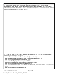 AFRL Form 4 Safety Planning Form, Page 4