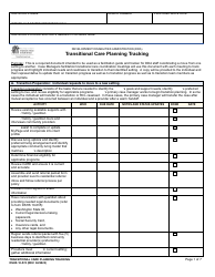 DSHS Form 10-574 Transitional Care Planning Tracking - Washington