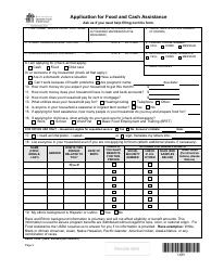 DSHS Form 14-001 Application for Cash or Food Assistance - Washington, Page 3