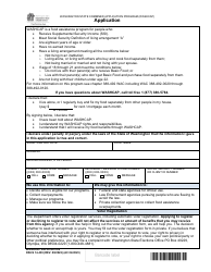 DSHS Form 14-439 Washington State Combined Application Program (Washcap) Application - Washington