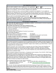 DSHS Form 14-439 Washington State Combined Application Program (Washcap) Application - Washington, Page 2