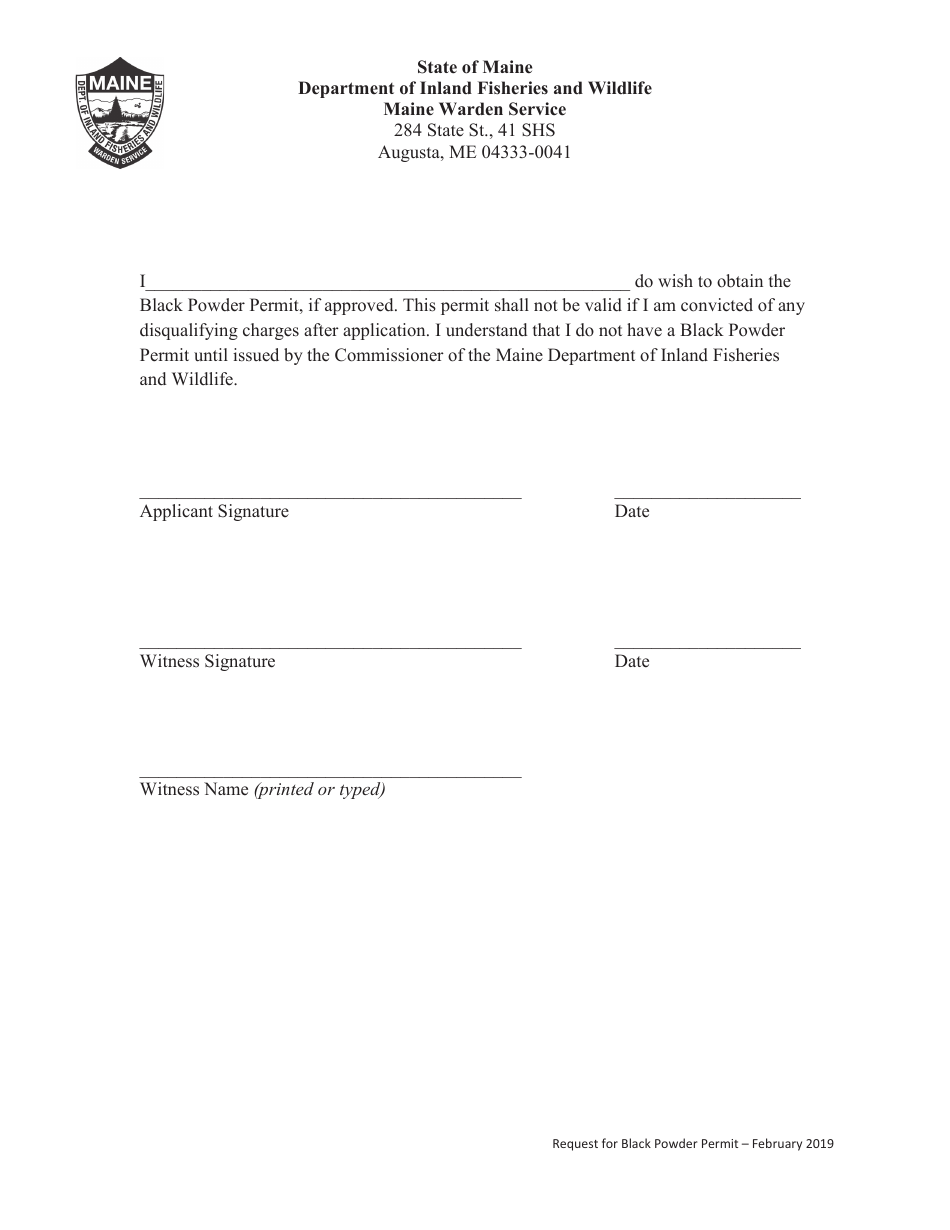 Application for a Permit to Carry Non-concealed Firearm by a Prohibited Person - Maine, Page 4