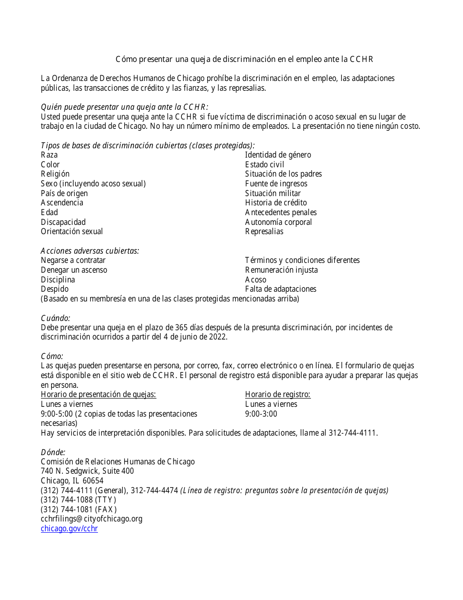 Formulario De Solicitud De Declaracion De Interes - City of Chicago, Illinois (Spanish), Page 3