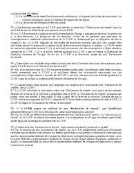 Formulario De Solicitud De Declaracion De Interes - City of Chicago, Illinois (Spanish), Page 7