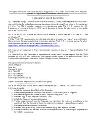 U Visa and T Visa Certification Request Form - City of Chicago, Illinois, Page 6