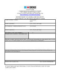 Statement of Interest Request Form - City of Chicago, Illinois, Page 5