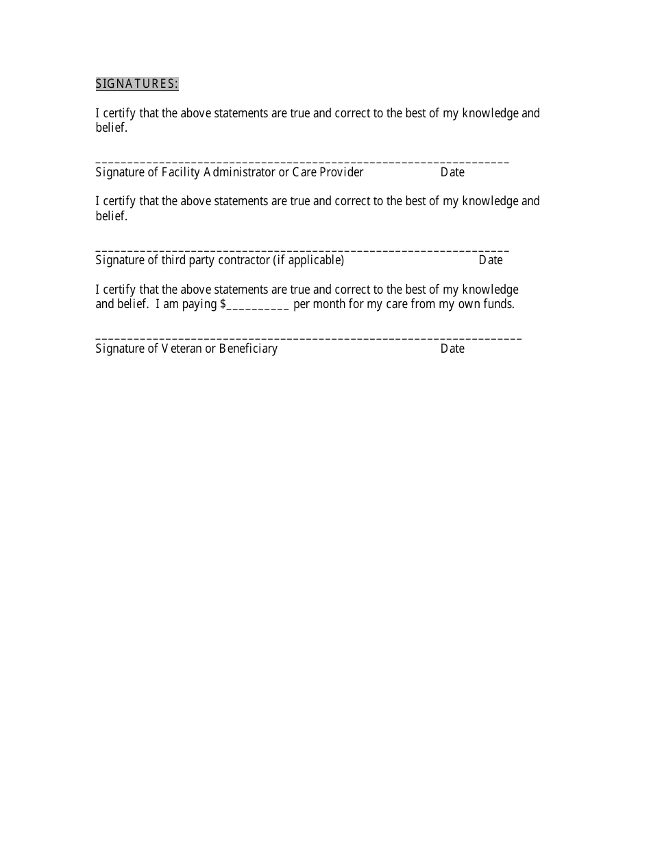 Care Expense Statement - South Dakota, Page 4