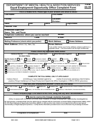 Form AA-100 Equal Employment Opportunity Office Complaint Form - Connecticut