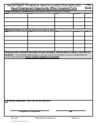 Form AA-100 Equal Employment Opportunity Office Complaint Form - Connecticut, Page 2