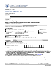 Vendor/Payee Registration Form - Washington, Page 2