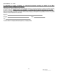 Form 5600-FM-BMP0496 Electronic Filing Administrator (Efa) Registration and Security Agreement for Mining Edmr - Pennsylvania, Page 5