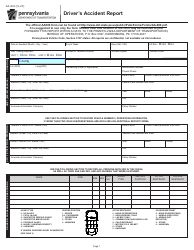 Document preview: Form AA-600 Driver's Accident Report - Pennsylvania