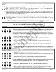 Form AGR-4397 Current Good Manufacturing Practices (Cgmp) Inspection Checklist for Animal Food Establishment (21 Cfr 507) - Sample - Washington, Page 2