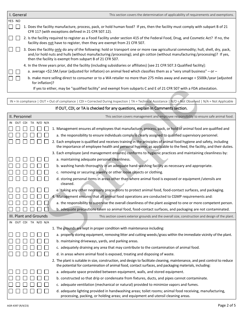 Form AGR-4397 - Fill Out, Sign Online and Download Fillable PDF ...