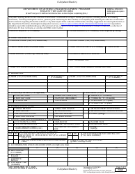 Document preview: DD Form 2606 Request for Care Record - Department of Defense Child Development Program