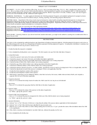 DD Form 2606 Request for Care Record - Department of Defense Child Development Program, Page 2