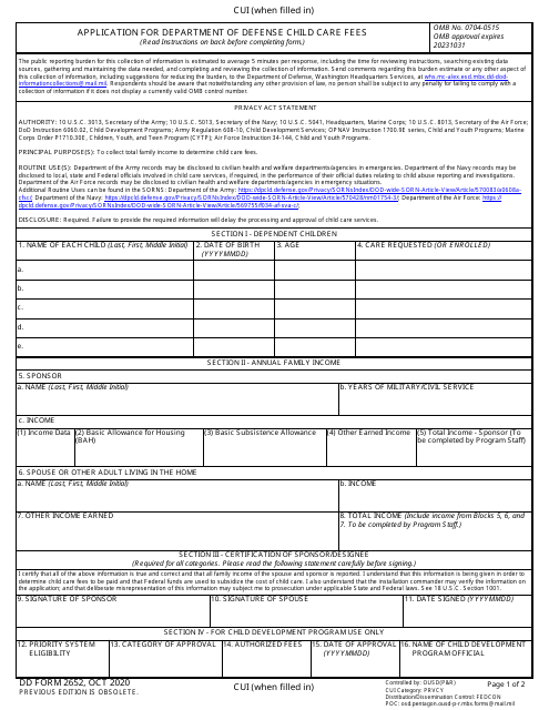 U.S. Department of Defense, DD Forms - Fill PDF Online, Download ...