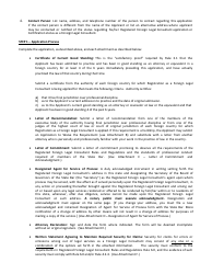 Instructions for Registration as a Foreign Legal Consultant Application - California, Page 2