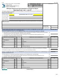 Form PI-135 Michigan Commercial Feed Inspection &amp; Tonnage Fee Report - Michigan