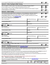 Form 89-1889E Better Jobs Ontario (Bjo) Application for Financial Assistance - Ontario, Canada, Page 2
