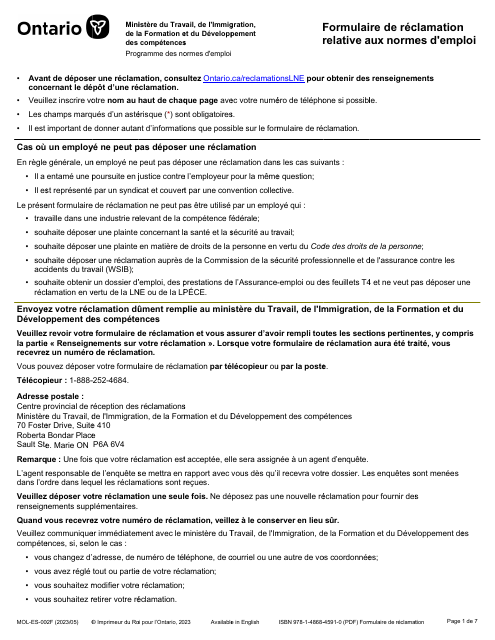 Forme MOL-ES-002F  Printable Pdf