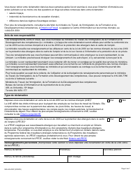 Forme MOL-ES-002F Formulaire De Reclamation Relative Aux Normes D&#039;emploi - Ontario, Canada (French), Page 2