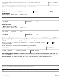 Forme MOL-ES-002F Formulaire De Reclamation Relative Aux Normes D&#039;emploi - Ontario, Canada (French), Page 3