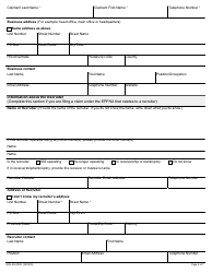 Form MOL-ES-002E Employment Standards Claim Form - Ontario, Canada, Page 4