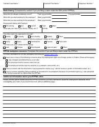 Form MOL-ES-002E Employment Standards Claim Form - Ontario, Canada, Page 6