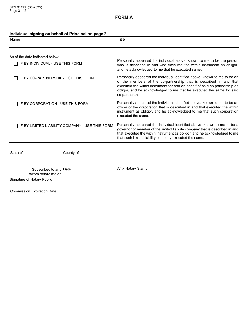 Form SFN61499 License Bond for Manufacturer of Electronic Pull Tab Devices - North Dakota, Page 3