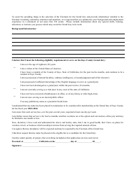 Grand Jury Application - County of Inyo, California, Page 2