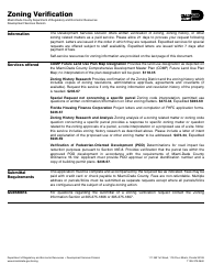 Document preview: Zoning Verification Letter Request - Miami-Dade County, Florida