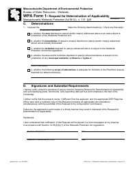 WPA Form 1 Request for Determination of Applicability - Massachusetts, Page 3