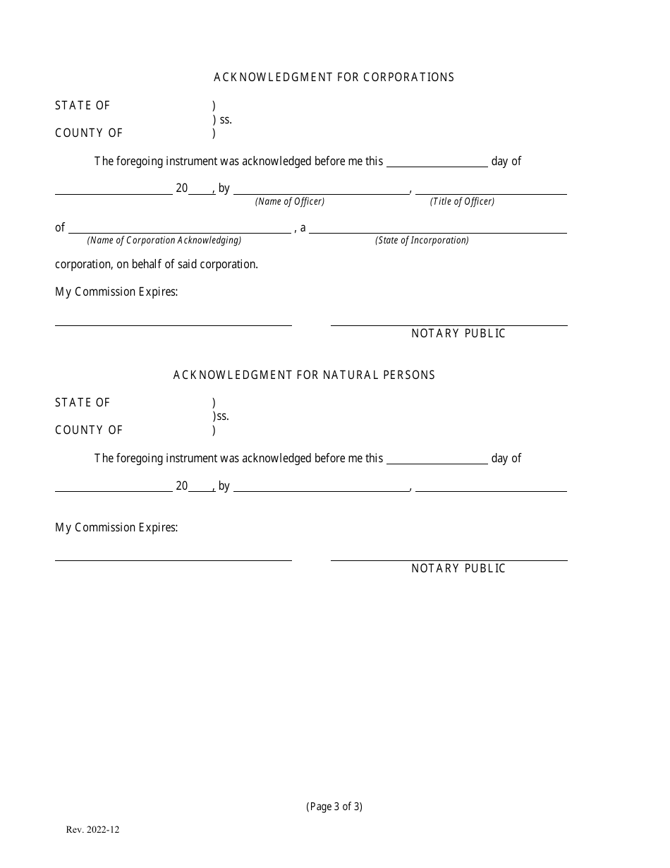 Application for Right-Of-Way Easement - New Mexico, Page 3