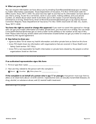 Form CP029 Health Insurance Mediation Request Form - Texas, Page 4