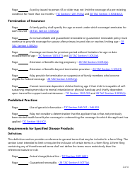 Form AH020 Individual Health First Diagnosis or Critical Illness and Specified Disease Checklist - Texas, Page 2